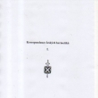Josef Louda (Th. Abba), Cmara, Kmnek aj. : Korespondence eskch hermetik I