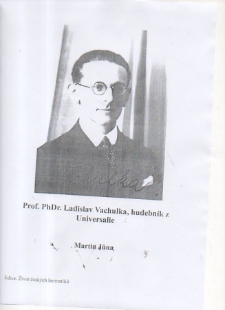 Martin Jna.Prof. PhDr. Ladislav Vachulka, hudebnk z Universalie